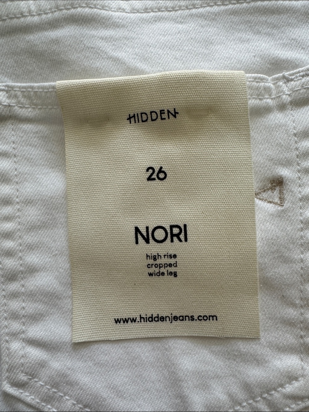 Vici x Hidden - Nori - High Rise Cropped Wide Leg Jeans - Picture 10 of 12